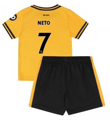 Wolves Pedro Neto #7 Primera Equipación Niños 2024-25 Manga Corta (+ Pantalones cortos)